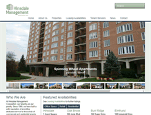 Tablet Screenshot of hinsdalemanagement.com